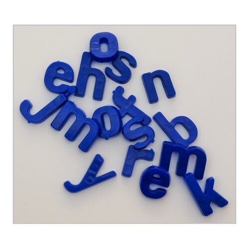 blue magnetic letters