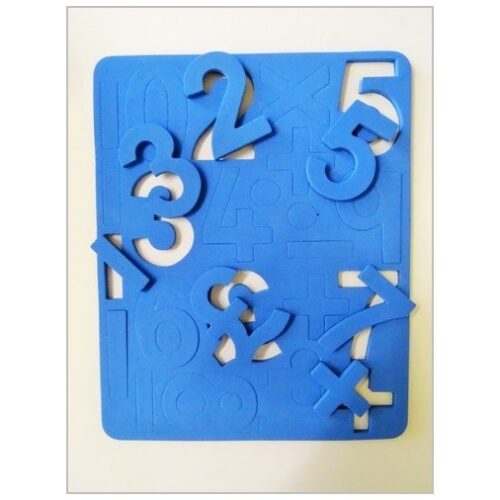 magnetic number sheet blue