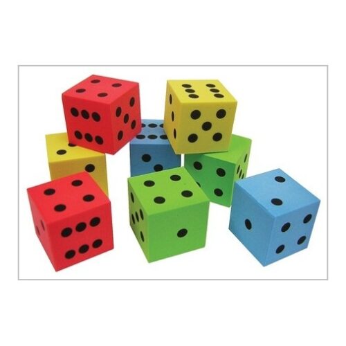 Silent dotted dice 8 pack