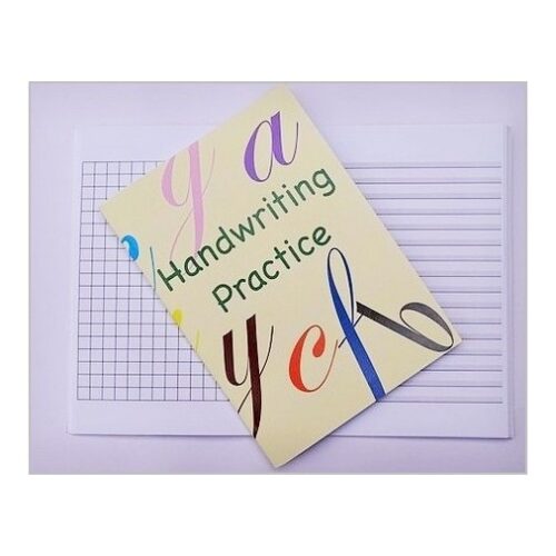 handwriting practice exercise book