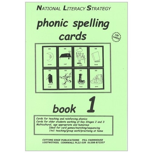 phonic spelling cards book 1