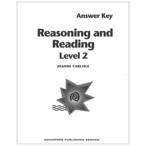 reasoning and reading level 2 answer key