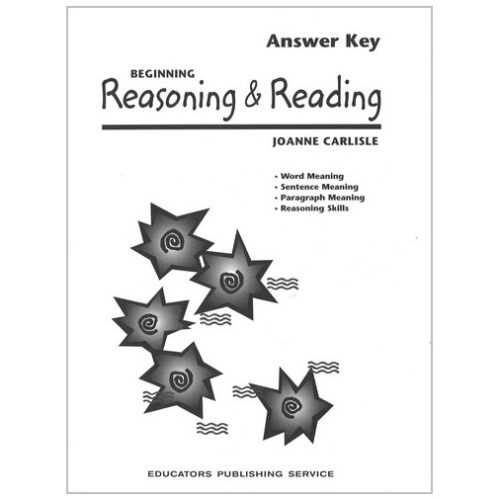 Reasoning and Reading beginning Answer Key