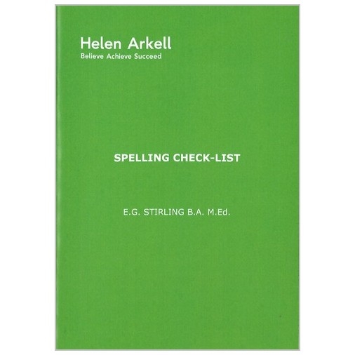 spelling checklist
