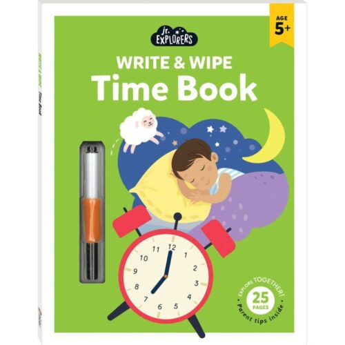 Junior Explorers Wipe And Write Time Book Image