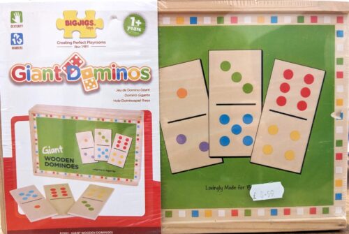 Giant wooden dominoes for ages 1+