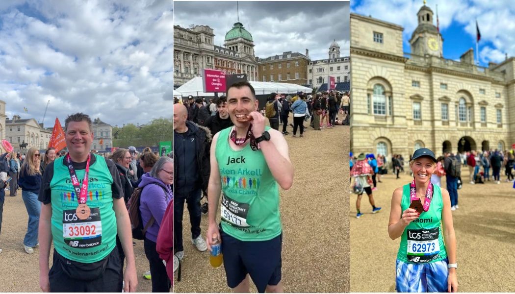 London Marathon 2024 runners with medals
