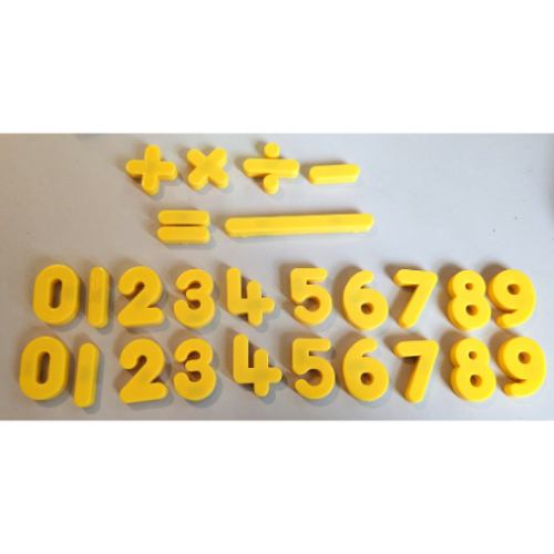 Magnetic numbers pack - yellow