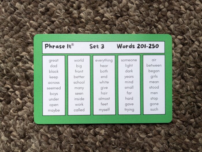 Words 201-250 of Pack 3