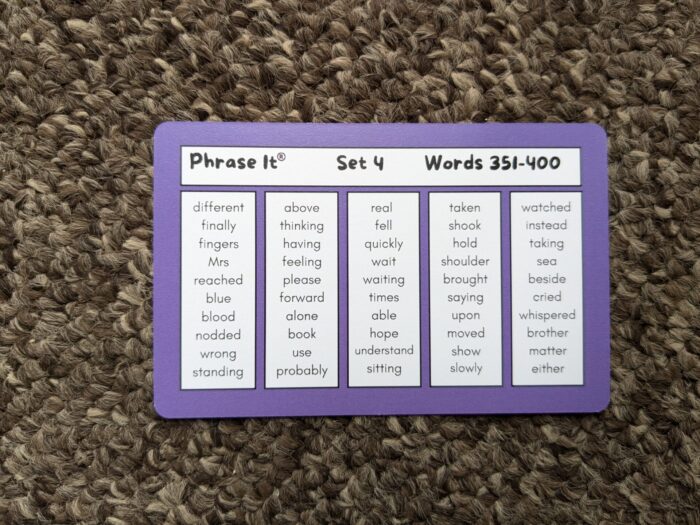 Words 351-400 of Pack 4