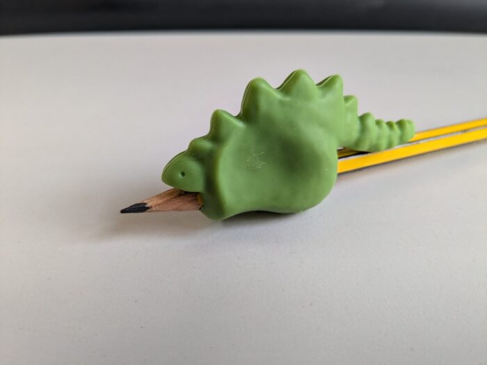 Stegosaurus Grip on pencil