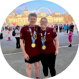 Marathon runners for Helen Arkell Dyslexia Charity April 2025