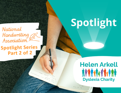 Young adult writing in a notebook