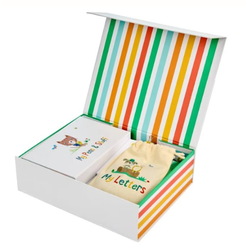 Let's Fly colourful box