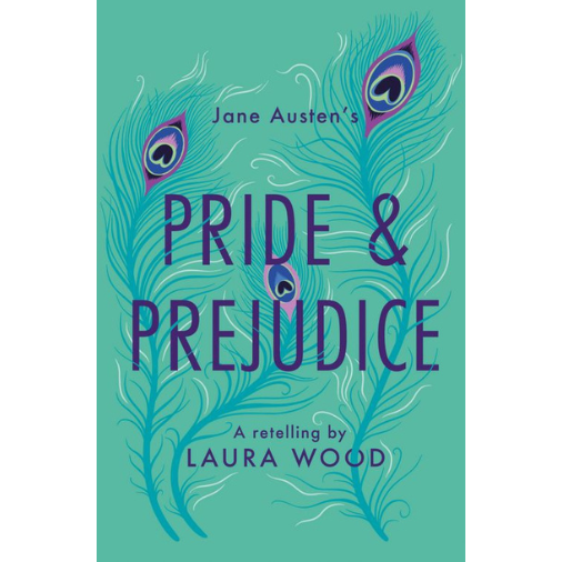 Turquoise cover with purple peacock feathers