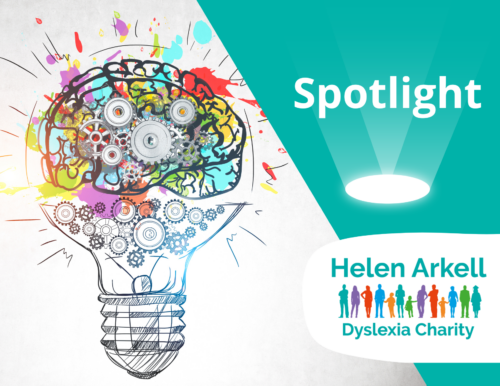 Colourful brain in lightbulb
