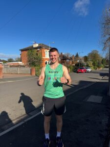 Barney is running the Paris Marathon for dyslexia