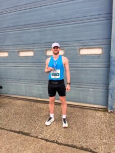 Owen is running the Paris Marathon for dylsexia